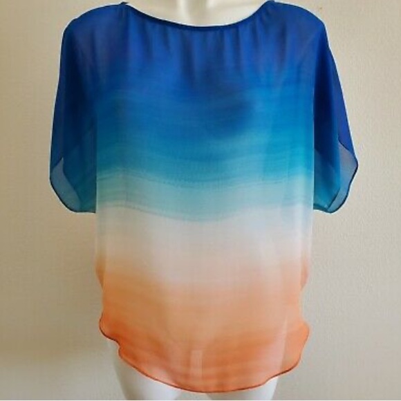 Guess Tops - Guess Sheer Ombre Blouse *Brand New*